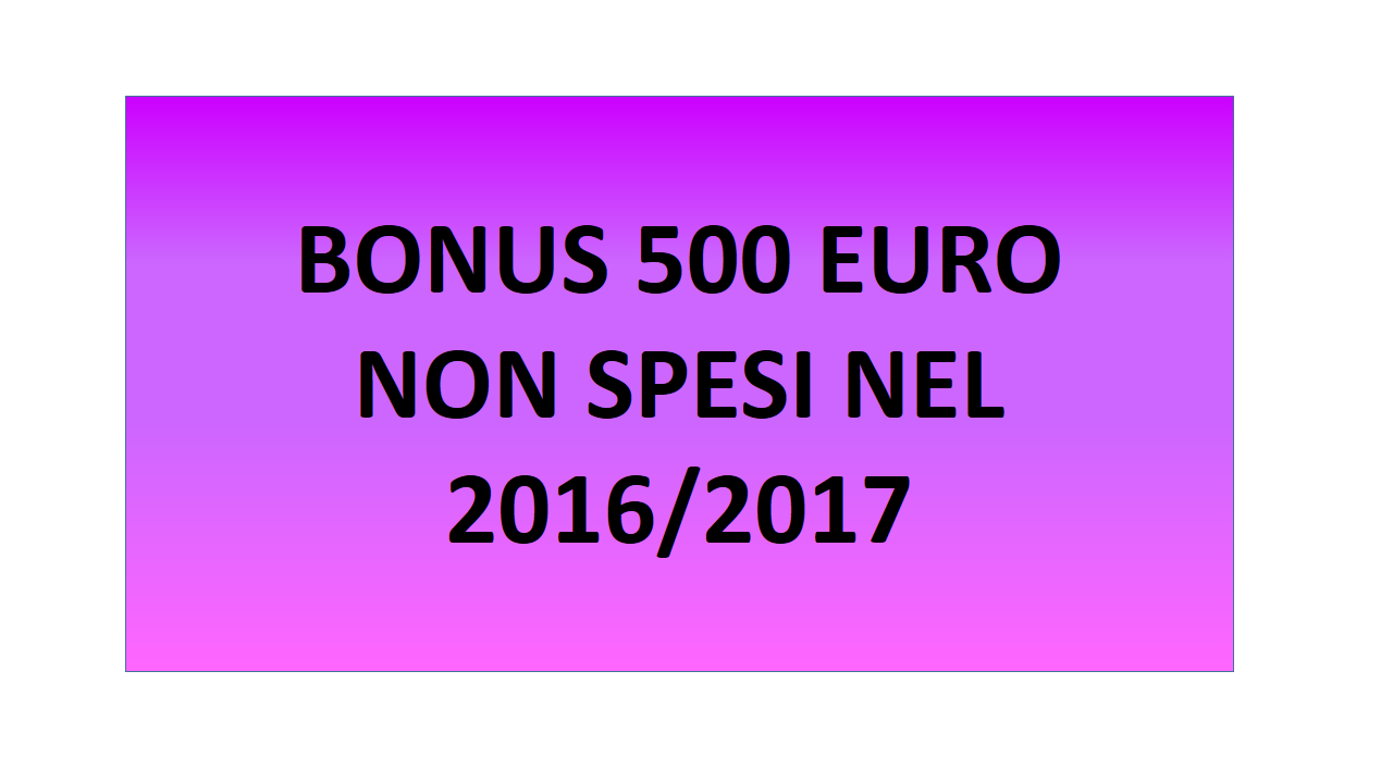 Dima Scuola 500 Euro Bonus Docenti Formazione A Dicembre