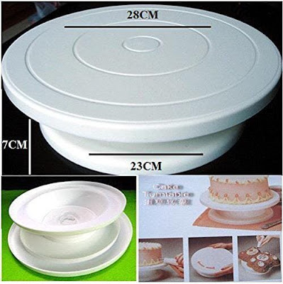 Round Rotating Revolving Cake Turntable Decorating Stand Platform