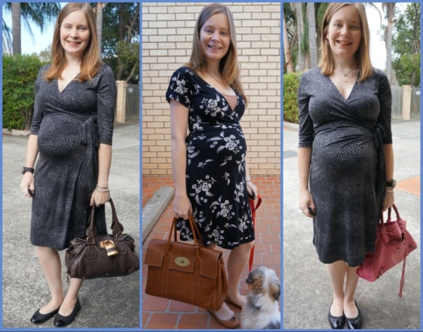 AwayFromBlue | Second Trimester Office Outfit Ideas Wrap Dresses