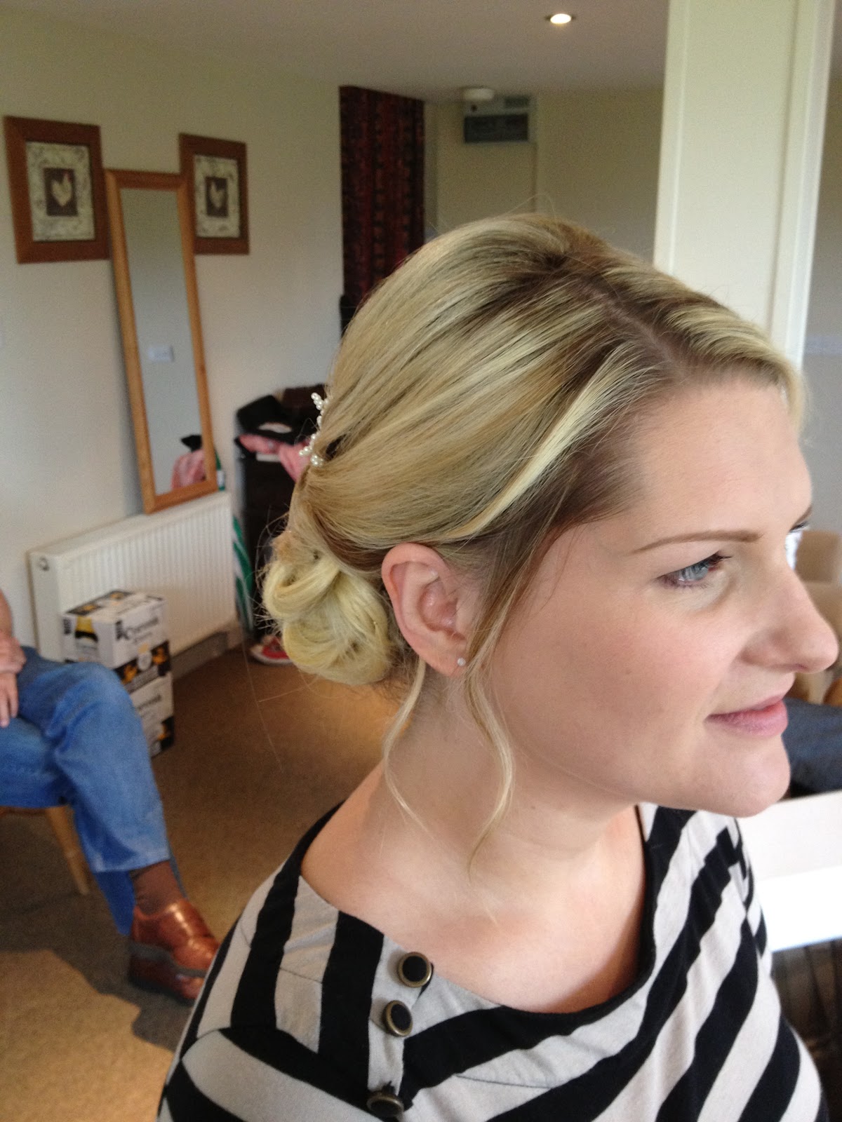 wedding hairstyles for short hair with tiara Short hair was transformed into an elegant chignon as I used clip in 