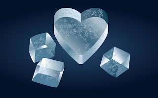 Ice Hearts wallpaper