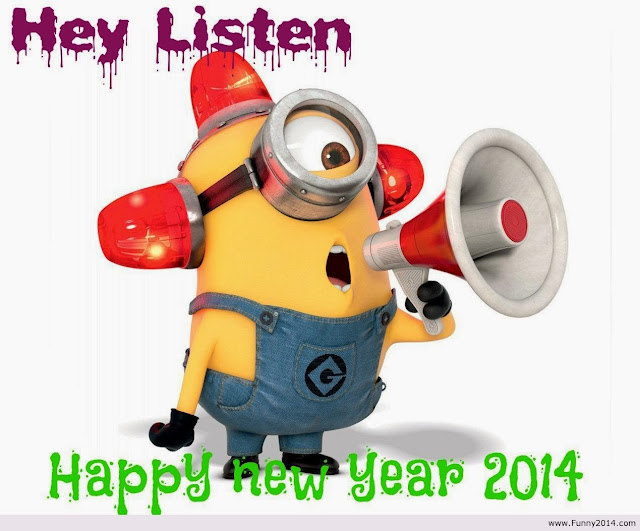Happy New Year 2014 Minions Wallpaper HD