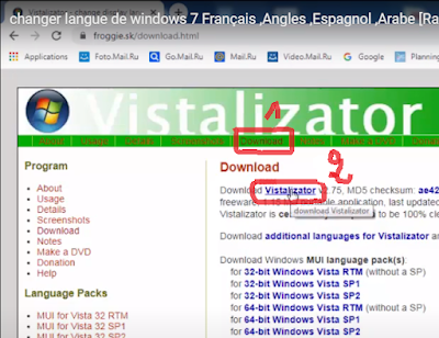 changer langue de Windows 7 Français ,Angles ,Espagnol ,Arabe [Rapide et simple]