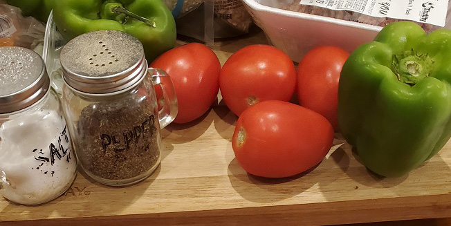 peppers tomatoes for dip toppings