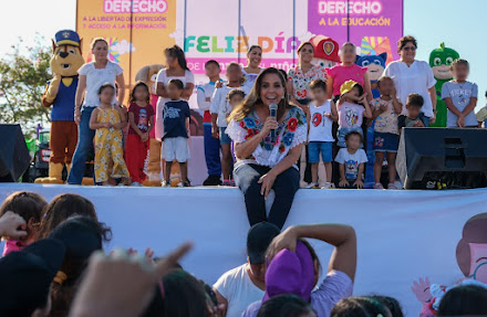 Con entusiasmo y gran asistencia celebra el DIF Quintana Roo a niños, niñas y adolescentes de Playa del Carmen