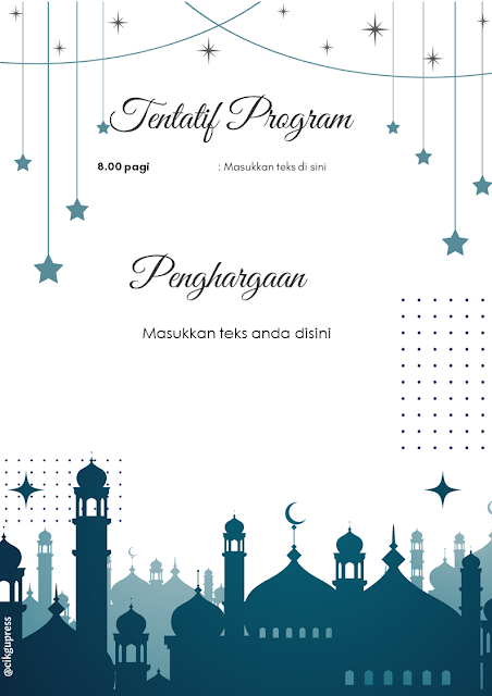 Buku Program Sambutan Aidifitri