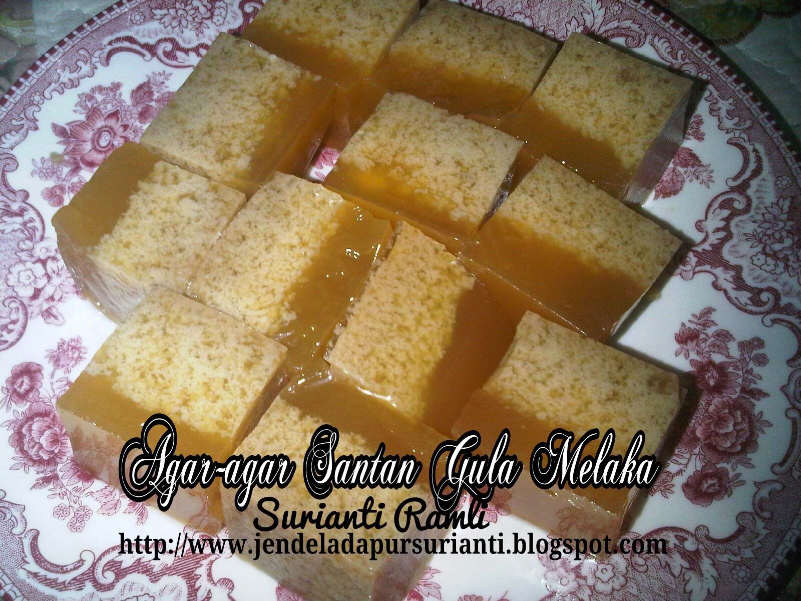 Jom masak: Agar-agar santan gula melaka