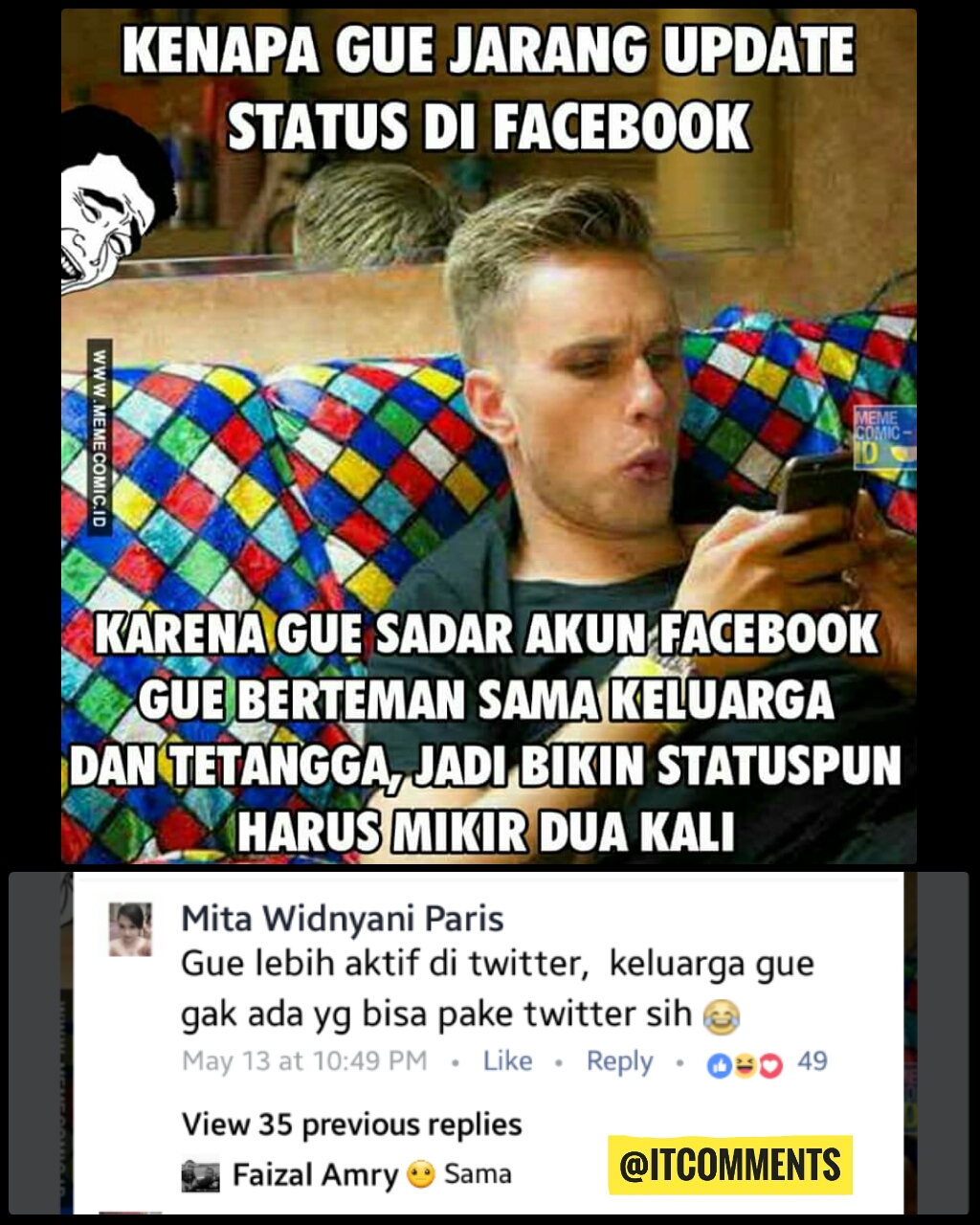 Gambar Meme Untuk Komen Populer Dan