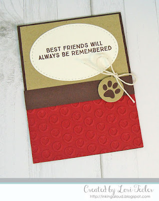 Best Friends Will Always Be Remembered card-designed by Lori Tecler/Inking Aloud-stamps and dies from My Favorite Things