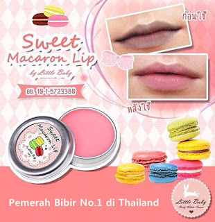 Pemerah Bibir Sweet Macaron Lips Original