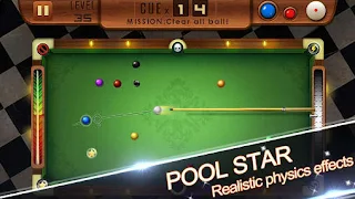 Screenshots of the Pool star for Android tablet, phone.