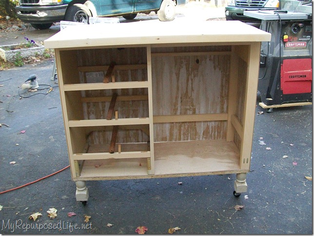 Repurposed Desk into an Island