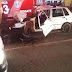 Carro com oito ocupantes bate em ônibus parado e mata adolescente