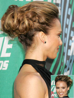 kate beckinsale hair updo