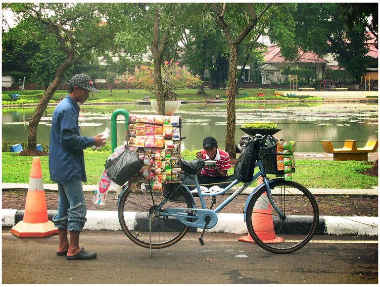 Nafas Penjual Kopi  Keliling Gerak Nafas