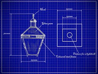 technical drawing lantern