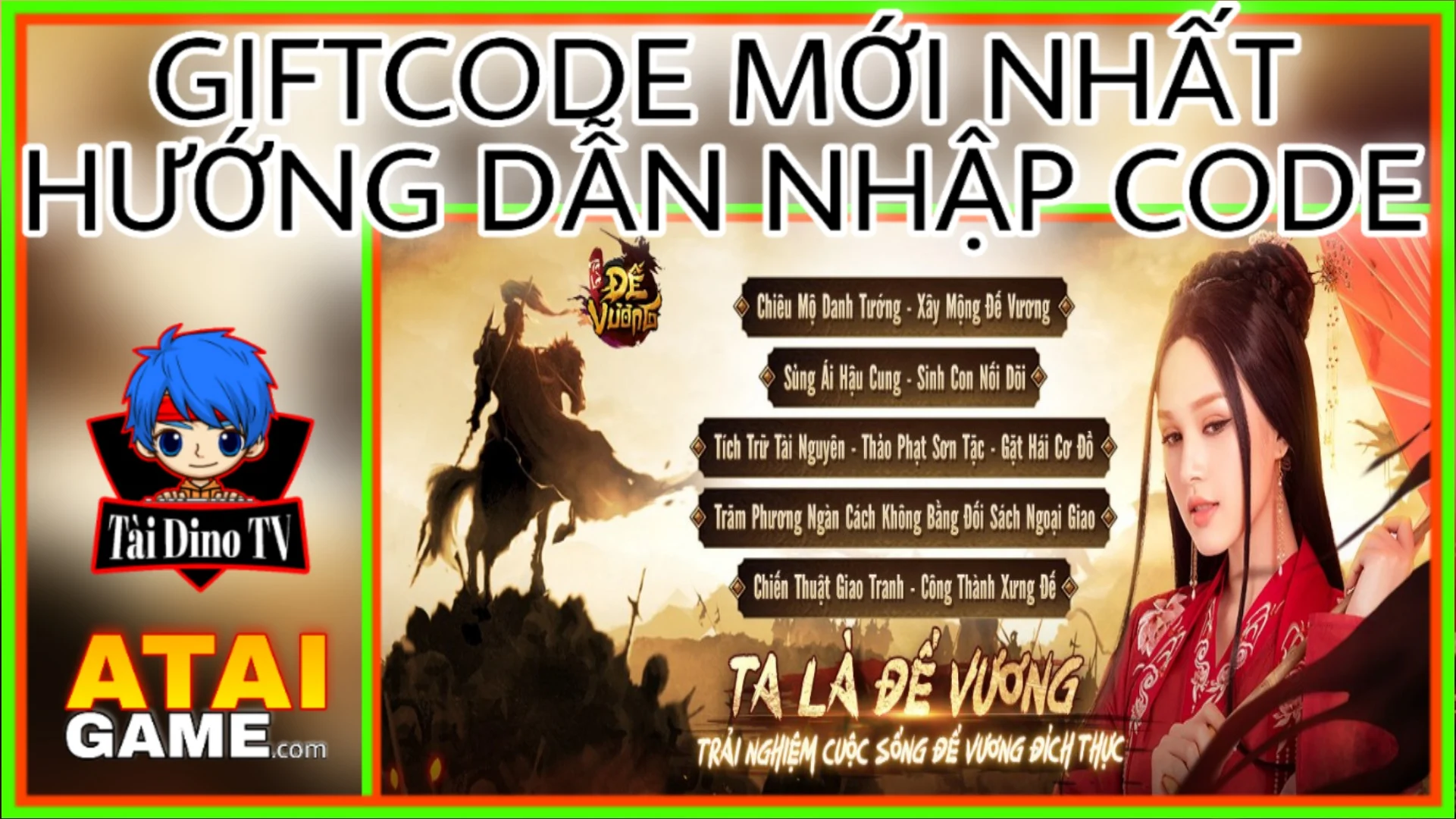 Ta Là Đế Vương - Vplay Giftcode mới nhất, hướng dẫn nhập code