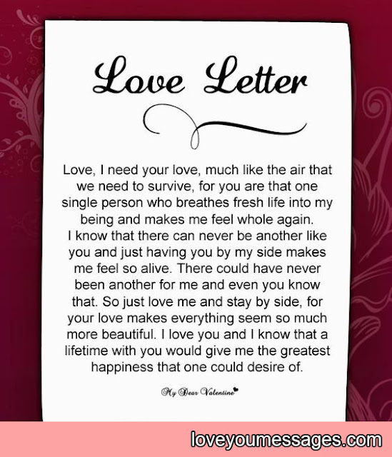 deep love letters for her