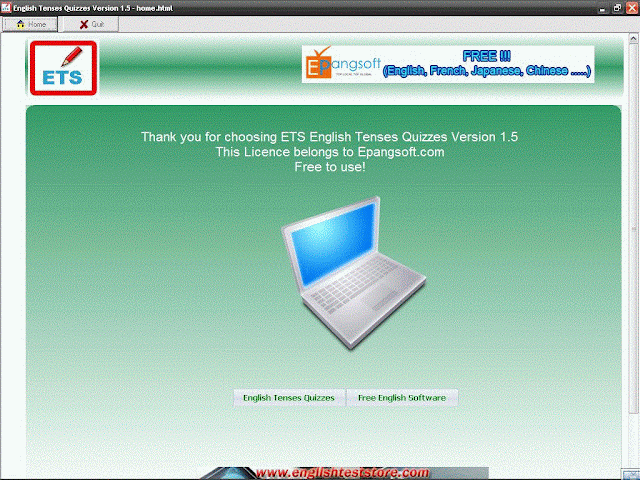 English Tenses Quizzes 1.5 Free Download, Computermastia