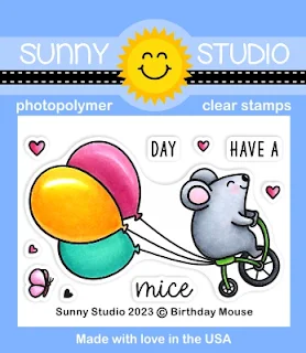 Sunny Studio Blog: Introducing Birthday Mouse 2x3 Clear Photopolymer Stamp Set