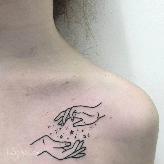 tatuajes de estrellas elegantes para mujeres