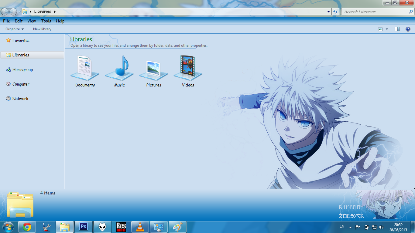 Download Theme Win 7  Hunter X Hunter - Killua Zoldyck 