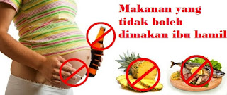 makanan yang tidak boleh dikonsumsi ibu hamil