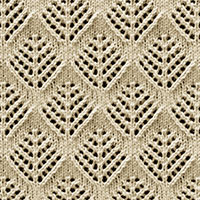 Eyelet Lace 89: Pinetrees | Knitting Stitch Patterns.