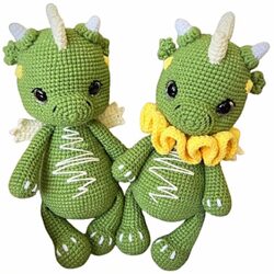 dragones amigurumi patron gratis