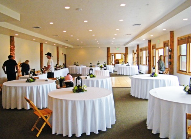 Purple White and Green Flowers For a Wedding at The Lodge and Spa at 