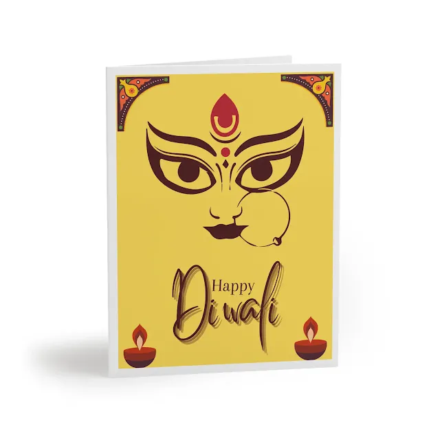 Maa Lakshmi, Blessing, Diwali, Card, greeting,