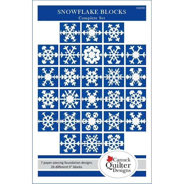 snowflake quilt blocks set