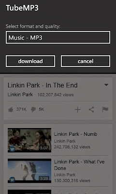 Baixar músicas do Youtube no Windows Phone