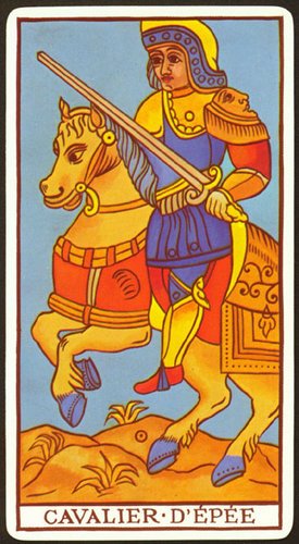 Arcanos Menores Marsella - Caballo de Espadas