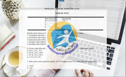 Soal UTS SMP Matematika Kelas 7 K13 Kurikulum 2013 Semester 1 Media Genggam