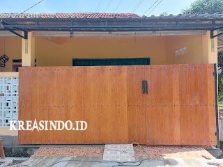 Pintu Pagar GRC dan Kanopi terpasang di Perum Sarana Indah Residence Kalisuren Tajur Halang Bogor