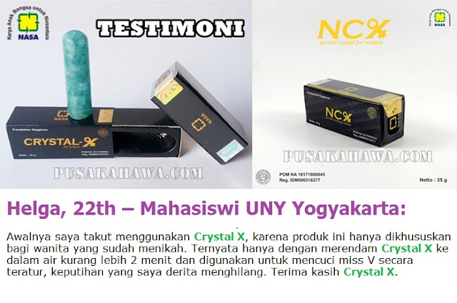 NCX NASA ramuan tradisional keputihan Crystal X testimoni