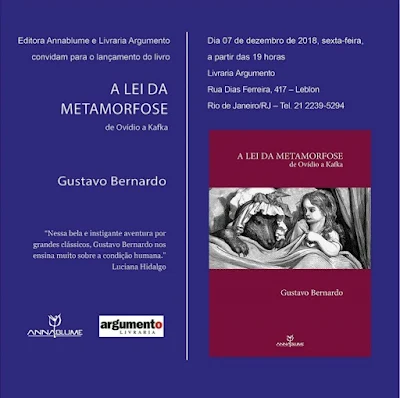 Lançamento de livro de Gustavo Bernardo