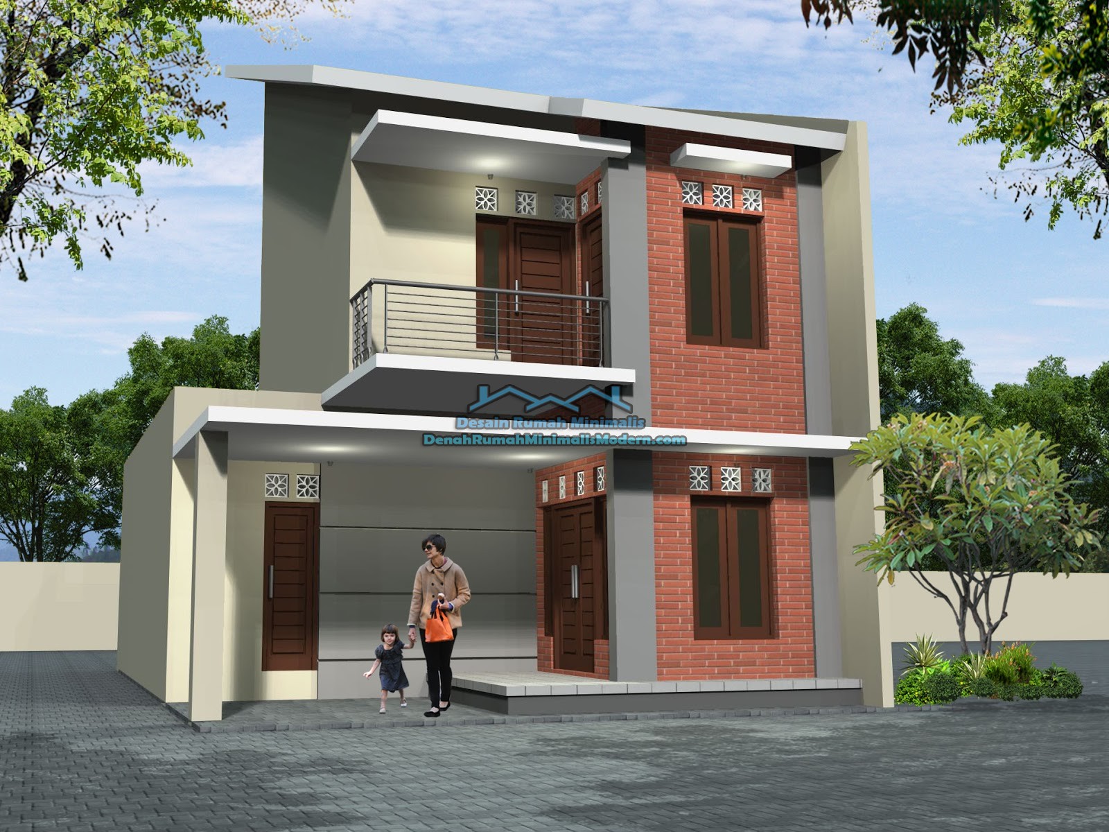 Desain Rumah Minimalis 2 Lantai Setengah Desain Rumah Minimalis