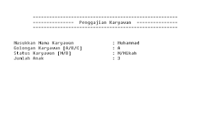 Contoh Program Penggajian Karyawan dengan menggunakan Array | Pascal