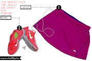 The running skirt concept is great because it is comfortable and cute. (pair)