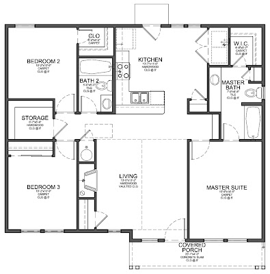 2 Bedroom Apartment House Plans
