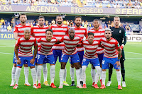 GRANADA C. F. Temporada 2021-22. Domingos Duarte, Antonio Puertas, Maxime Gonalons, Germán, Luis Suárez, Aarón. Darwin Machis, Luis Milla, Dimitri Foulquier, Carlos Neva, Monchu. VILLARREAL C, F. 0 GRANADA C. F. 0. 16/08/2021. Campeonato de Liga de 1ª División, jornada 1. Villarreal, Castellón, estadio de La Cerámica. GOLES: No hubo.