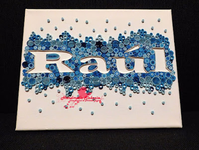 Tablou quilling "RAUL" (Picture quilling "RAUL")