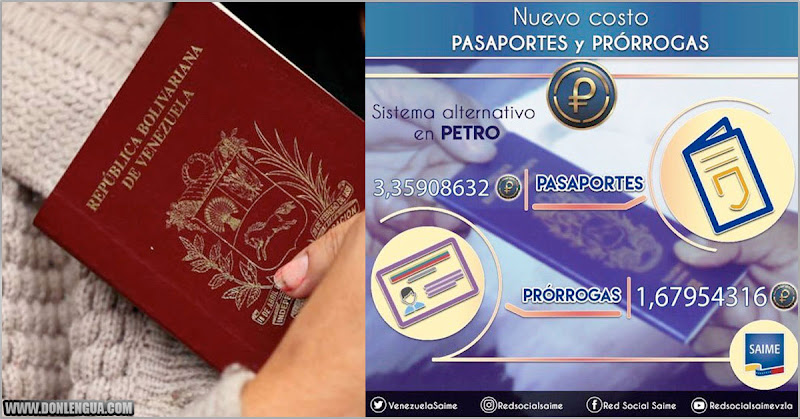 DOSIS DE PROGRE | Régimen aumenta el precio de los pasaportes en 150%