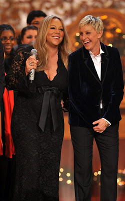 Mariah Carey with Ellen DeGeneres in Washington D.C.