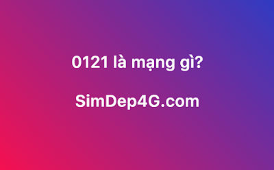 0121 là mạng gì? 