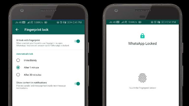 How to enable fingerprint lock on GB WhatsApp for Android?