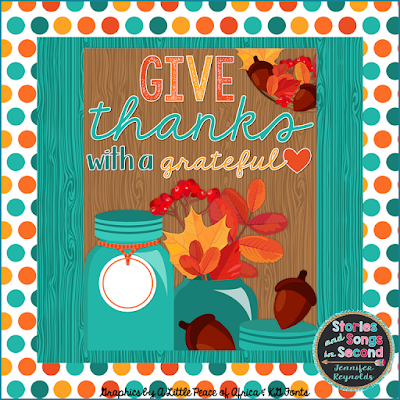 Celebrate seven years of blogging and creating for TpT with a Thanksgiving resource sale!