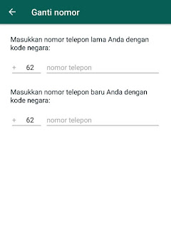 cara ganti nomor whatsapp